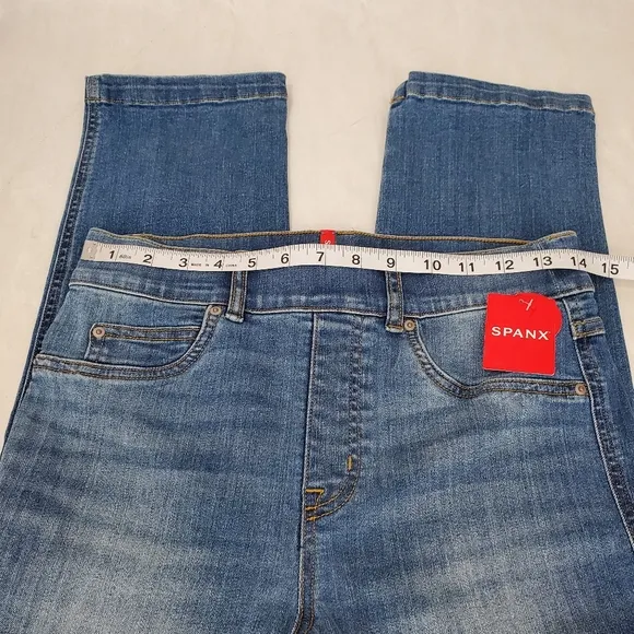 NWT SPANX SPANXshape EveryWear Straight Leg Jeans Stretch Comfort Shapewear SZ S