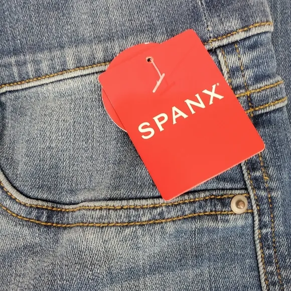 NWT SPANX SPANXshape EveryWear Straight Leg Jeans Stretch Comfort Shapewear SZ S