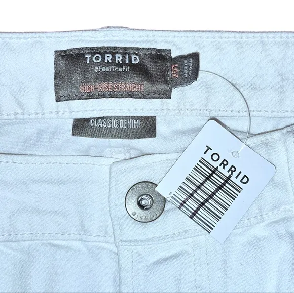 NWT Torrid High Rise Straight Jeans