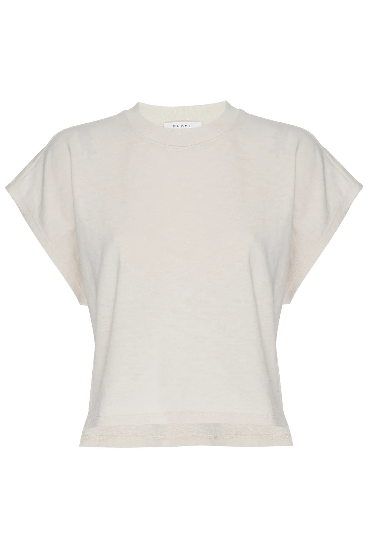 Off Duty Tee Top in Whisper White