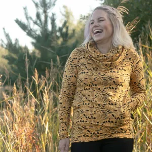 PaaPii Ladies Flora Halla Hoodie - Ochre