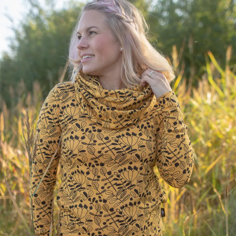 PaaPii Ladies Flora Halla Hoodie - Ochre