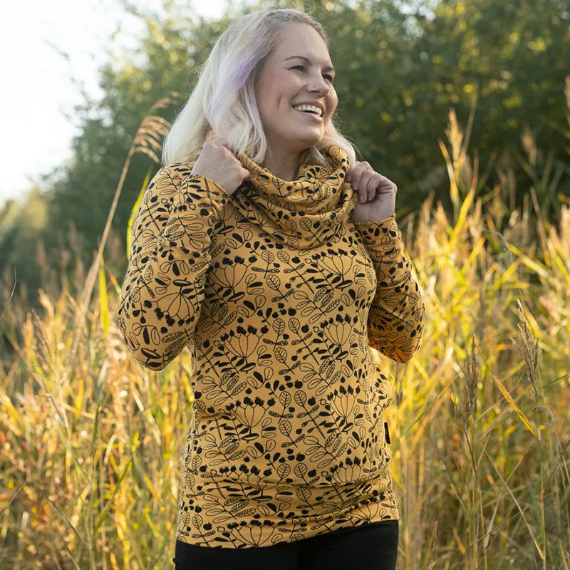 PaaPii Ladies Flora Halla Hoodie - Ochre