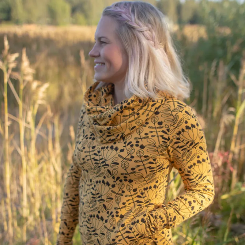 PaaPii Ladies Flora Halla Hoodie - Ochre