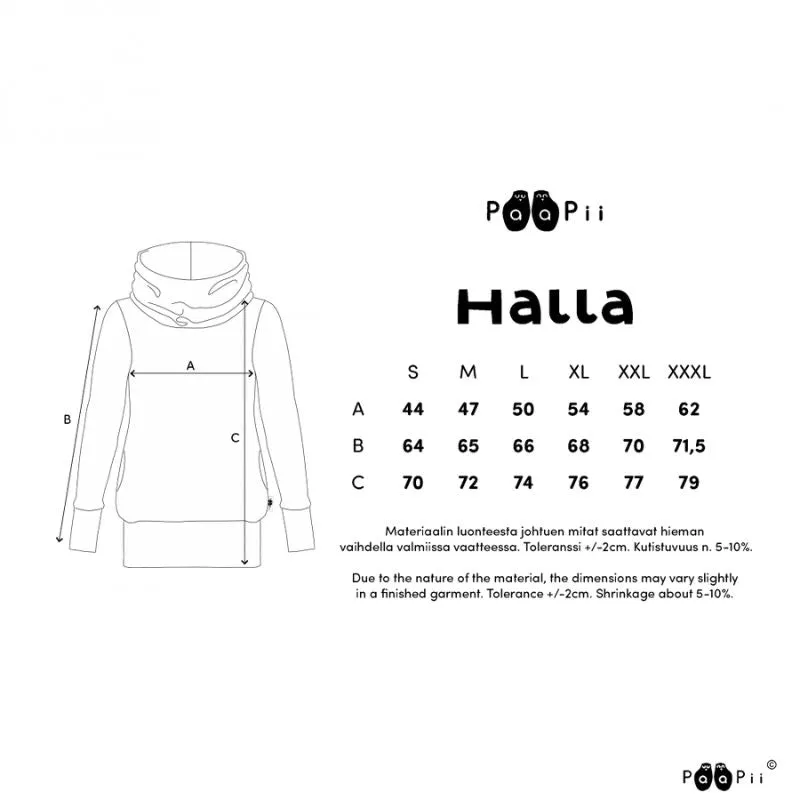 PaaPii Ladies Flora Halla Hoodie - Ochre