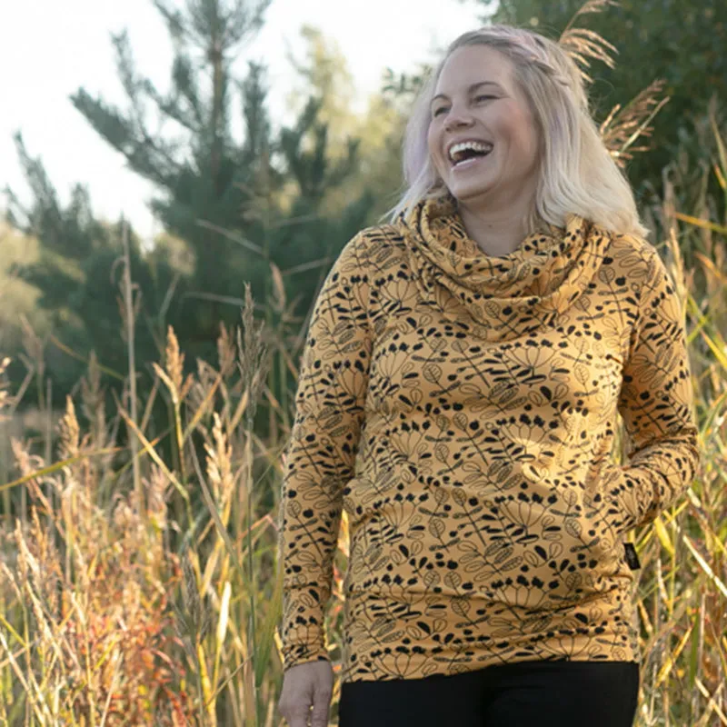 PaaPii Ladies Flora Halla Hoodie - Ochre