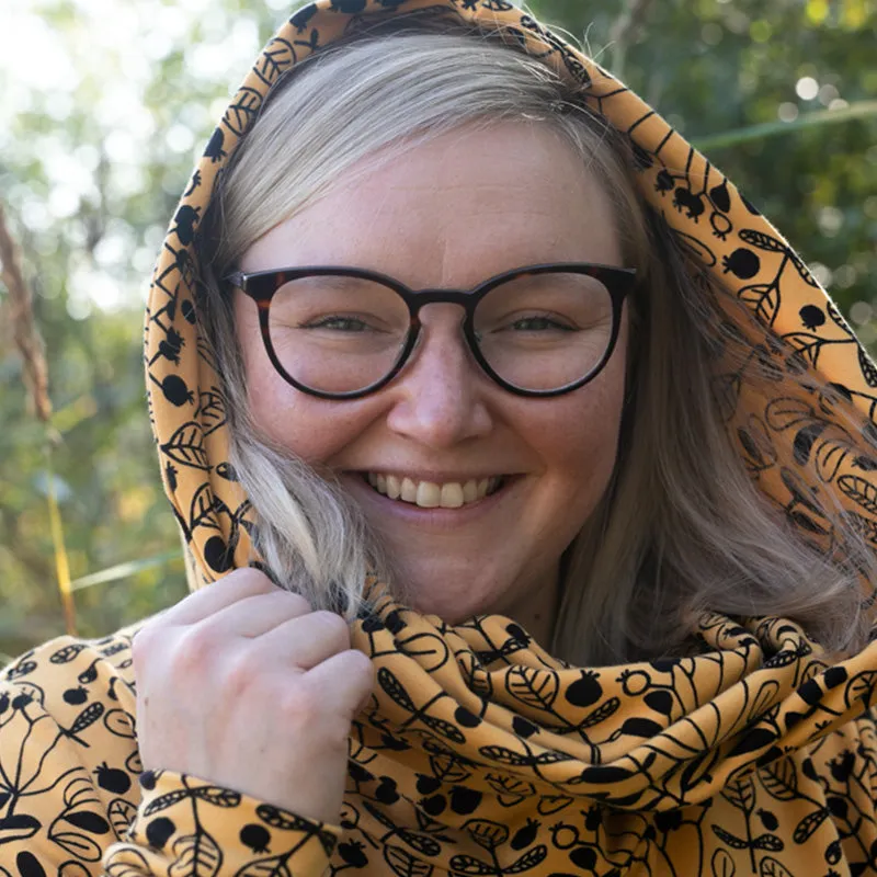 PaaPii Ladies Flora Halla Hoodie - Ochre