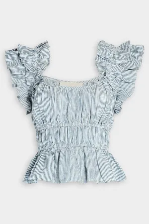 Paloma Top in Marine