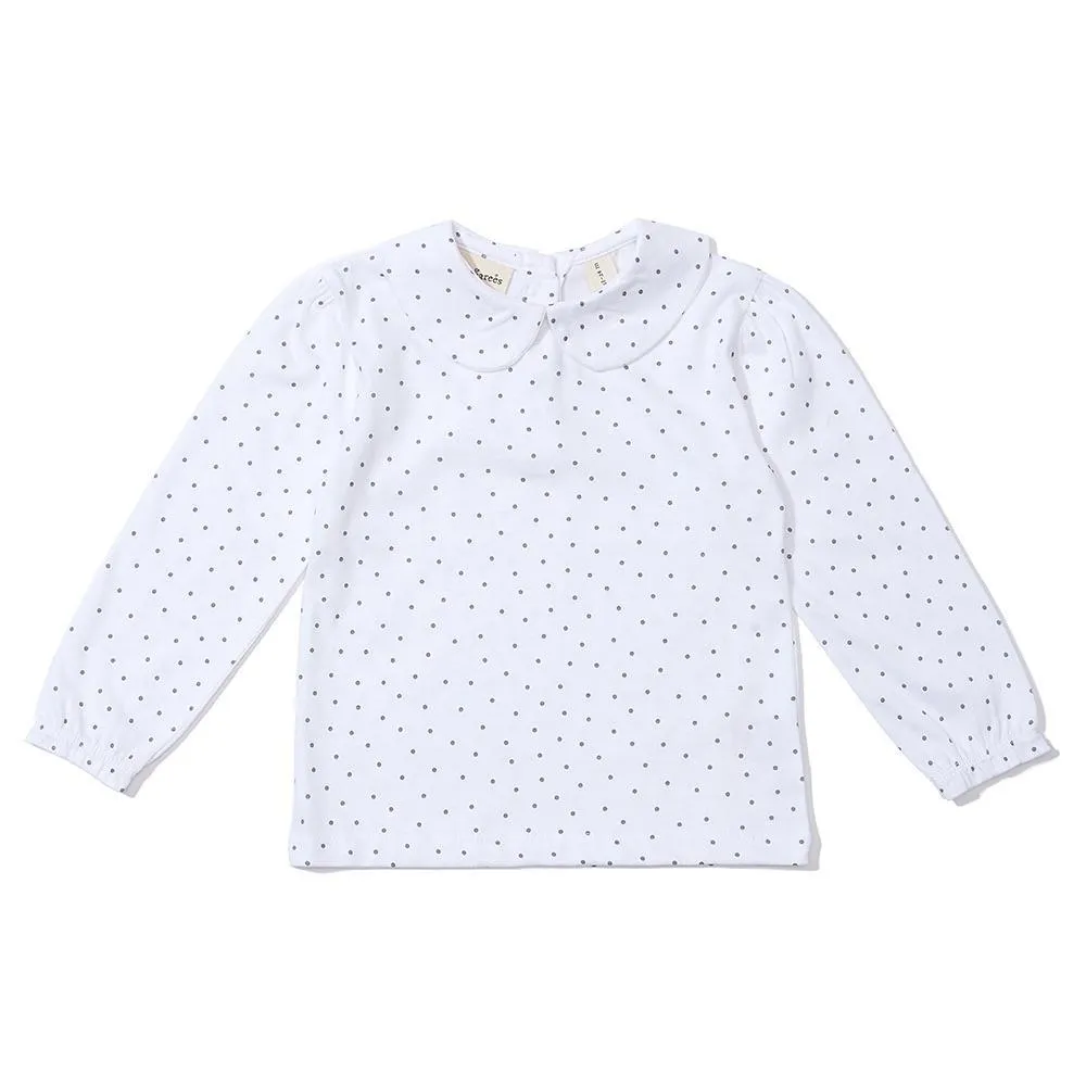 Peter Pan Collar - Grey Dot