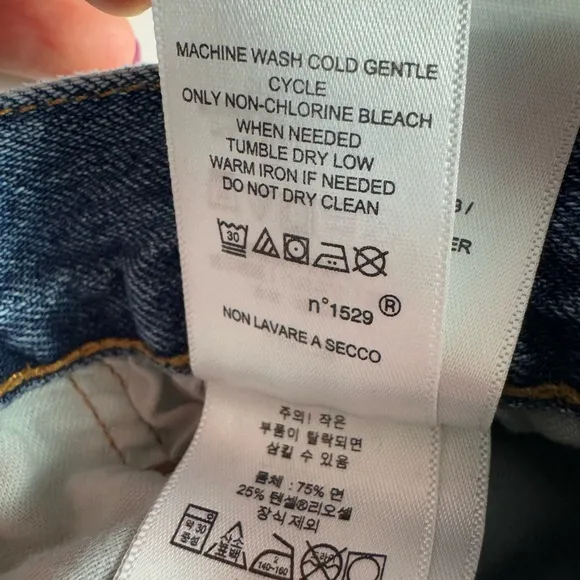 Polo Ralph Lauren Jean Women Avery Boyfriend Patch-Work Blue Distressed Jeans 28