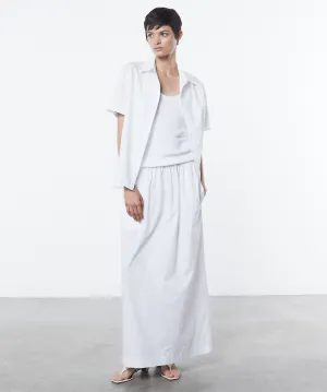 Poplin Resort Shirt in White