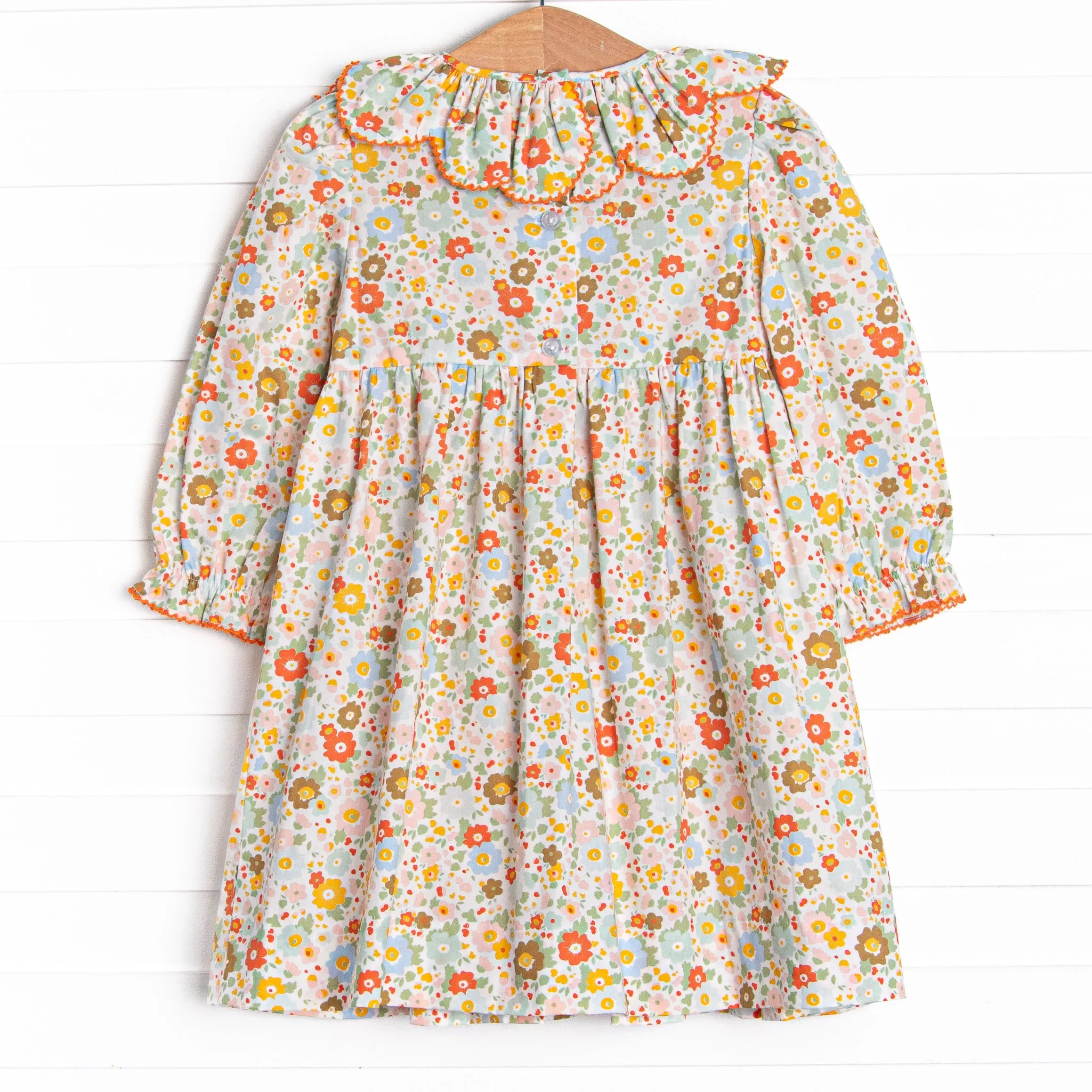 Pumpkin Bed Blooms Smocked Dress, Pink