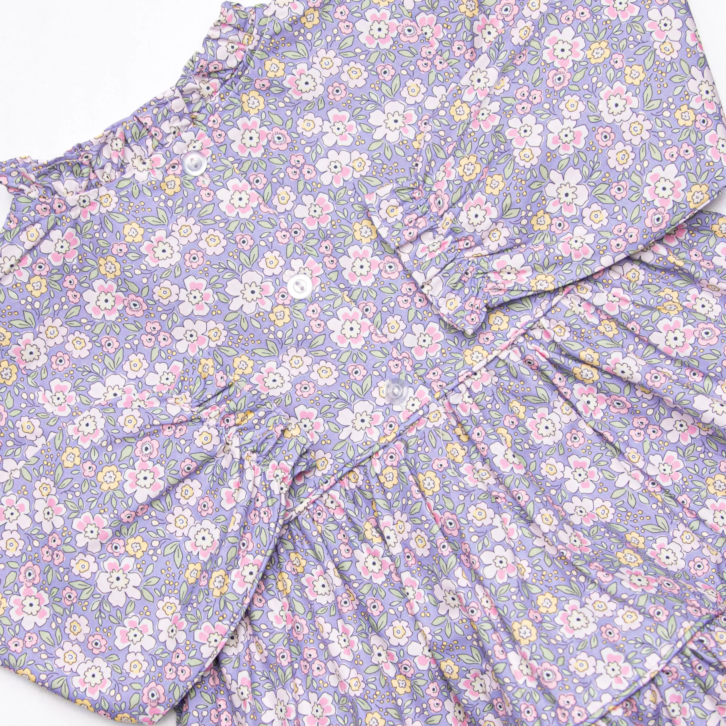 Purple Petals Tiered Dress, Purple