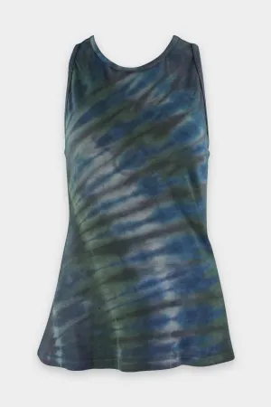 Racerback Tank in Moss Aqua