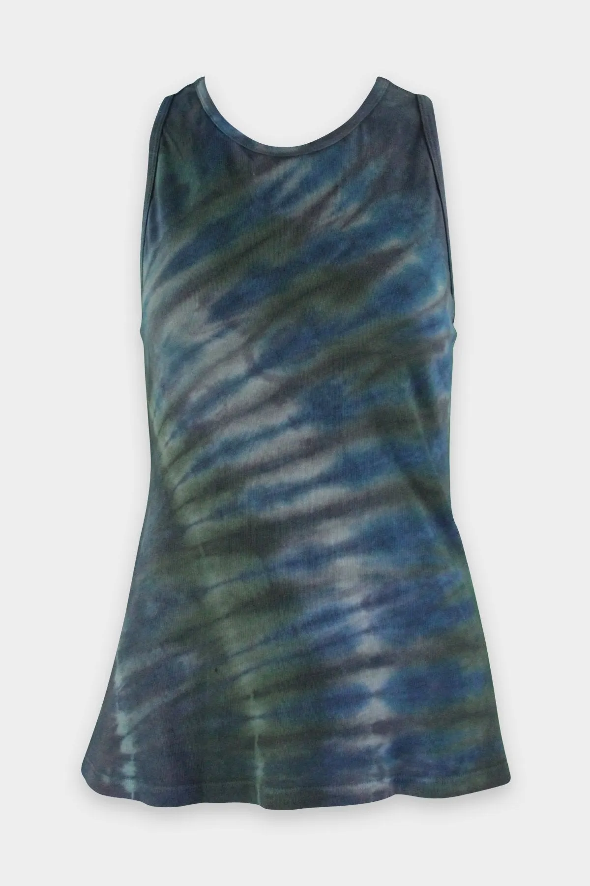 Racerback Tank in Moss Aqua