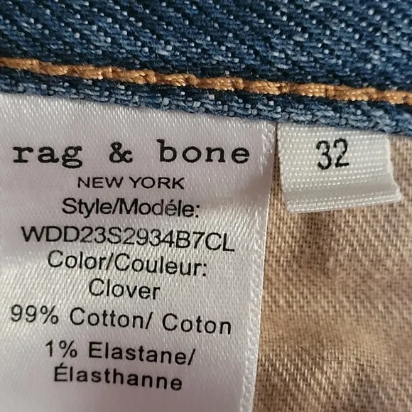 Rag &amp; Bone &quot;Harlow&quot; Straight Leg Jeans