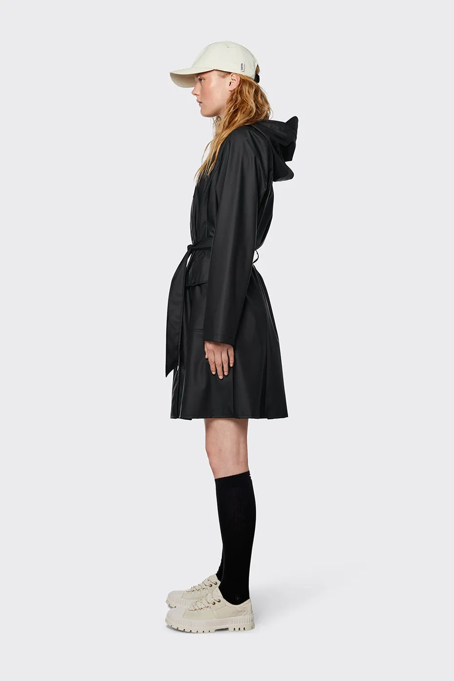 Rains | Curve Long Jacket - Black