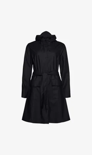 Rains | Curve Long Jacket - Black