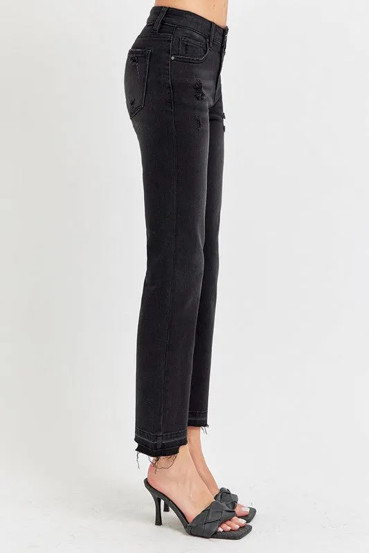 RISEN Darby Mid Rise Black Jeans