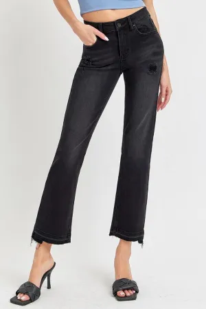 RISEN Darby Mid Rise Black Jeans
