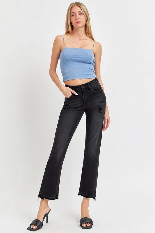 RISEN Darby Mid Rise Black Jeans