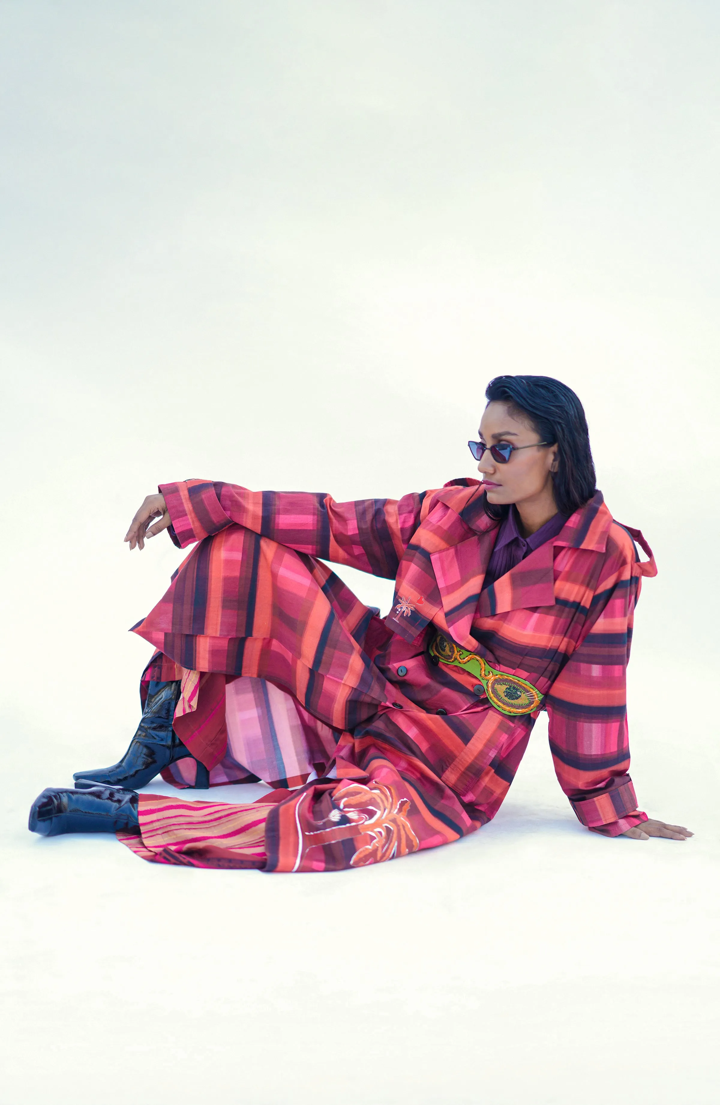 SCARLET NOMADIC TRENCH COAT