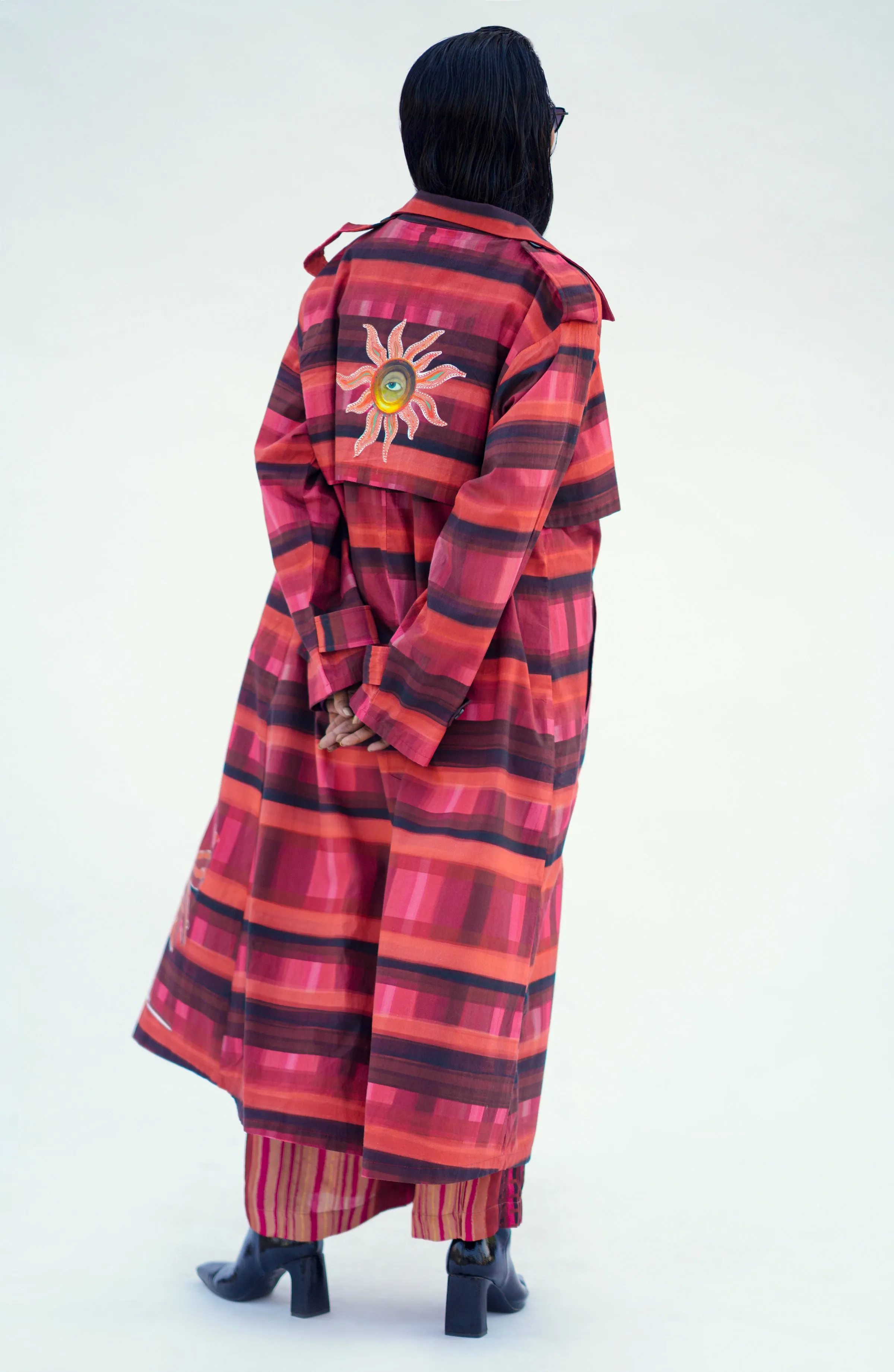 SCARLET NOMADIC TRENCH COAT
