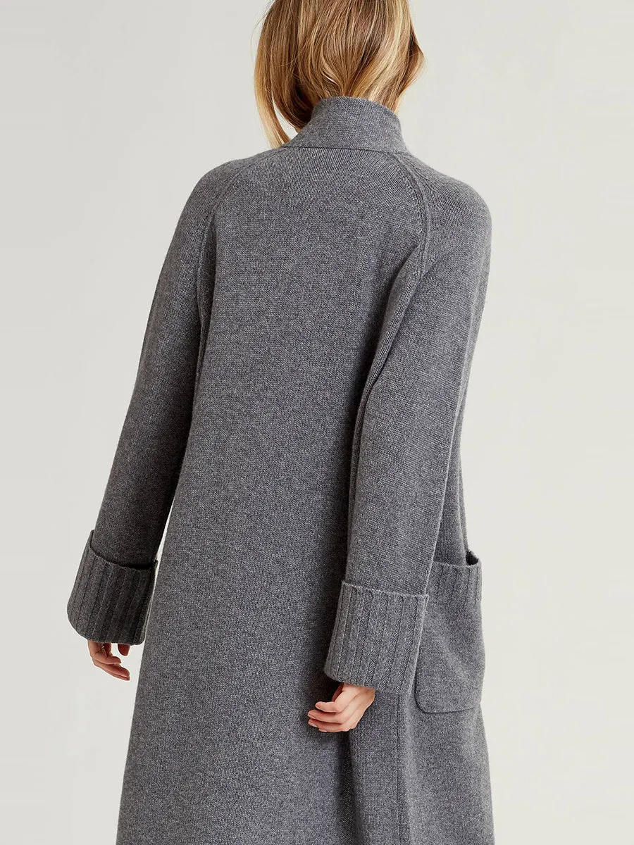 Solid Color Casual Knit Sweater Cardigan