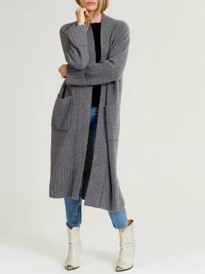Solid Color Casual Knit Sweater Cardigan
