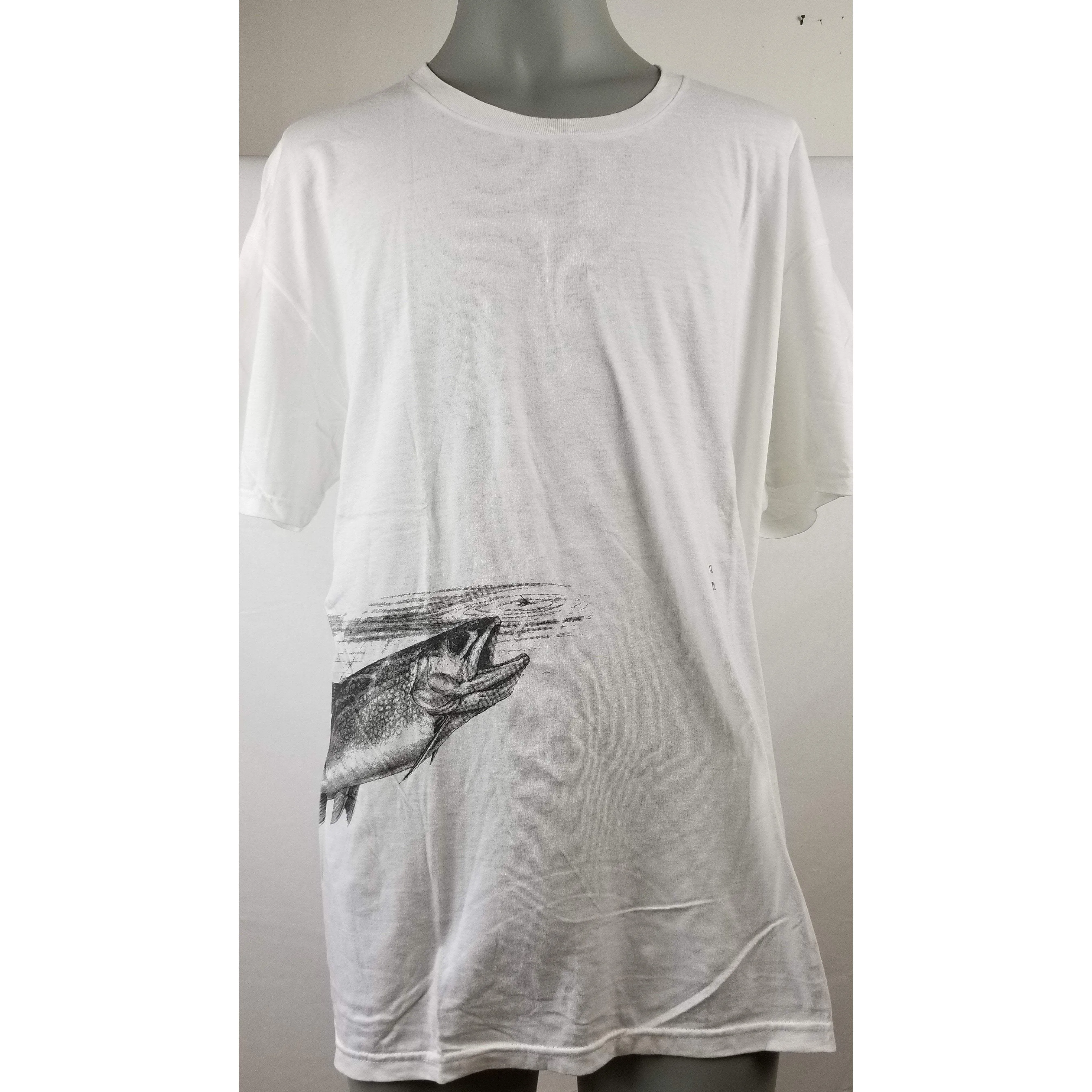 Steve Whitlock Signature Men's Tone on Tone Freshwater Trout SS Shirt (Picture in Front)