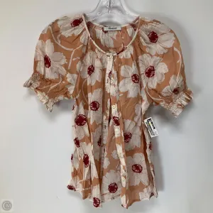 Top Short Sleeve By Madewell In Floral Print, Size: Xs