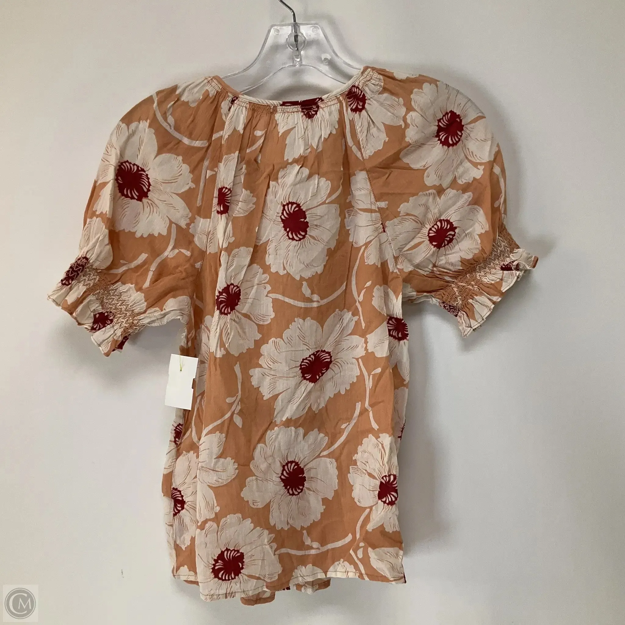 Top Short Sleeve By Madewell In Floral Print, Size: Xs