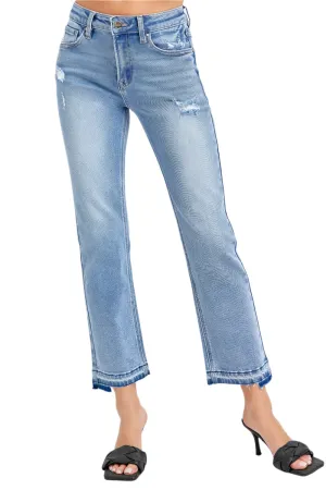 Tropez Jeans - Mid-Rise Straight Uneven Ankle