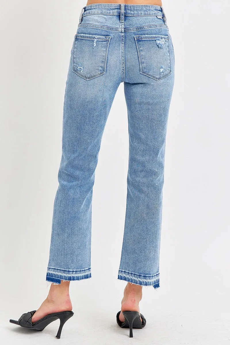 Tropez Jeans - Mid-Rise Straight Uneven Ankle