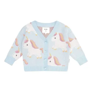 Unicorn Boxy Cardi Ice Water