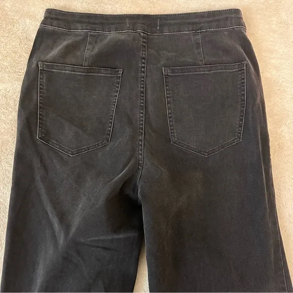 We The Free by Free People Wide Leg High Rise Jeans sz 30 Tall