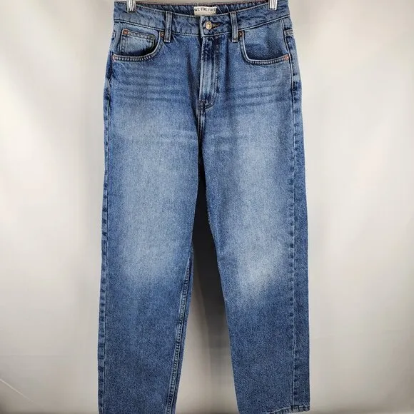 We The Free Jeans Womens 28 Blue The Pacifica Straight Leg Slim Denim (28x27)
