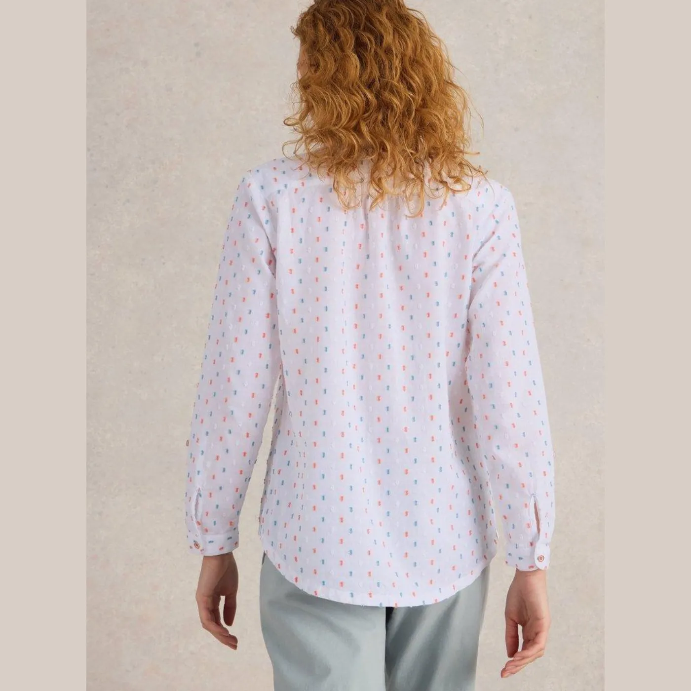 White Stuff Sophie  Ivory Cotton Shirt