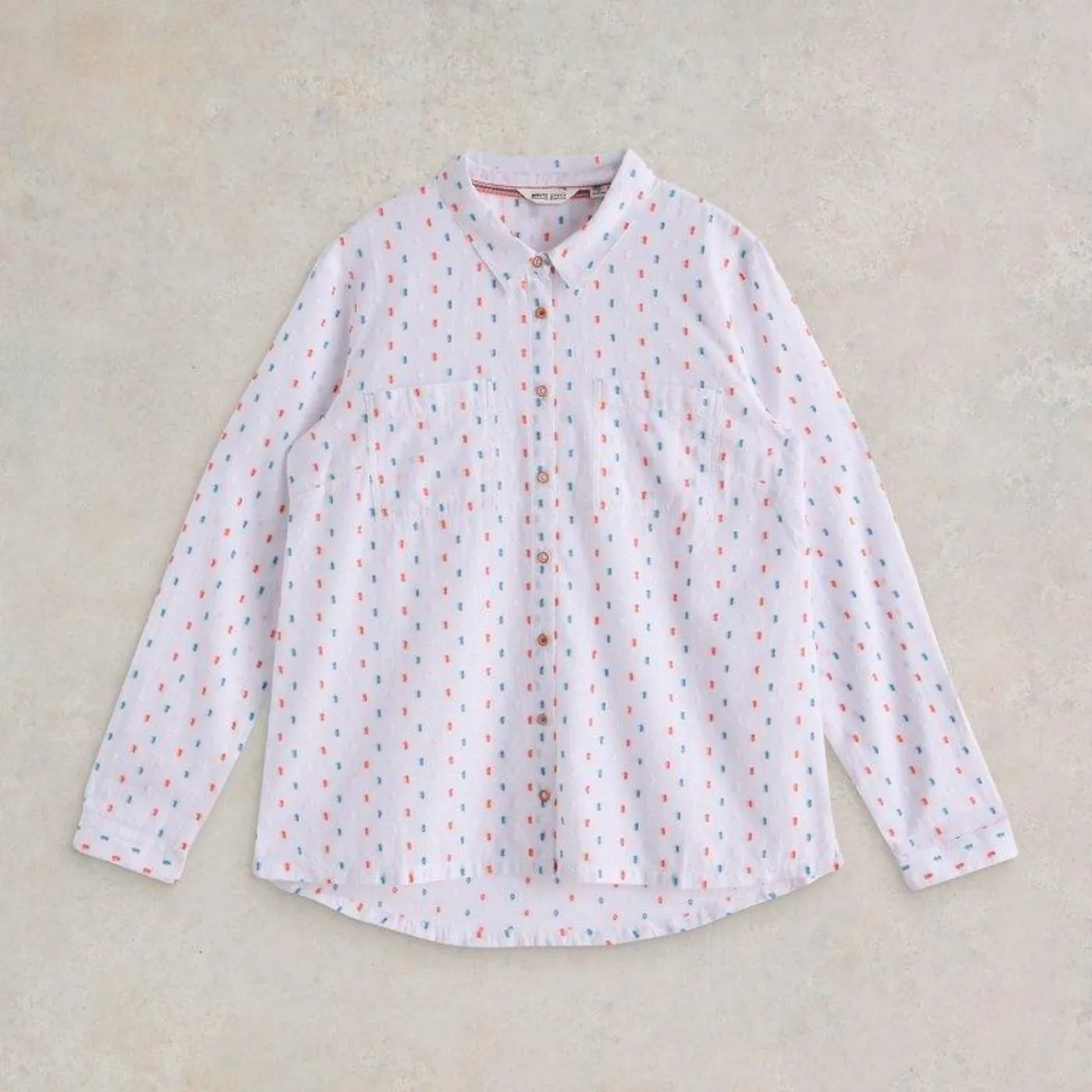 White Stuff Sophie  Ivory Cotton Shirt