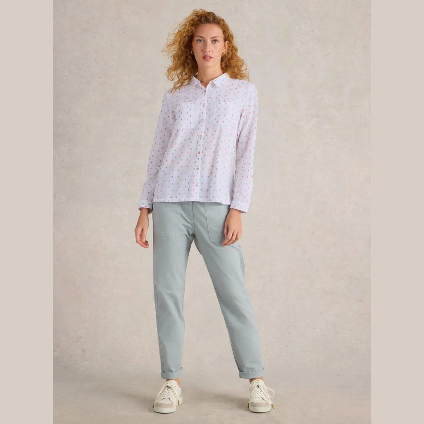 White Stuff Sophie  Ivory Cotton Shirt