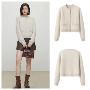 Wholesale Women's Casual Simple Style Streetwear Solid Color Long Sleeve Sweaters & Cardigans