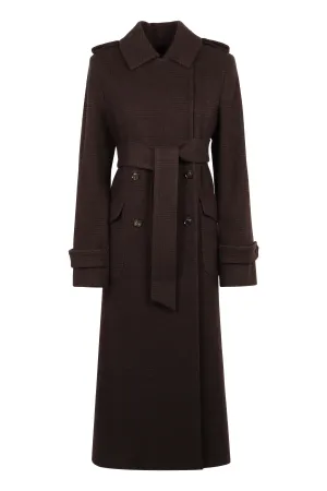 Wool trench coat