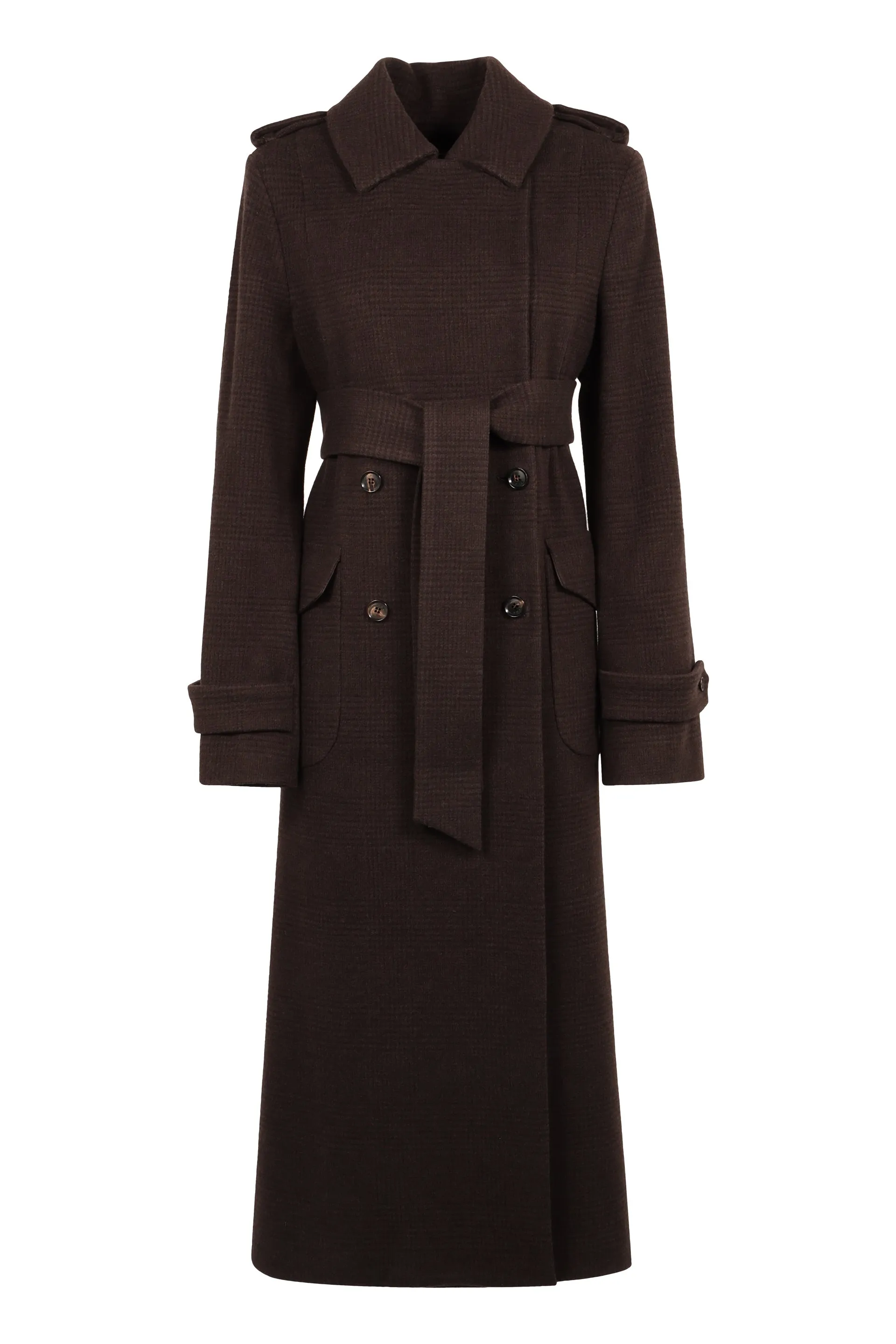 Wool trench coat