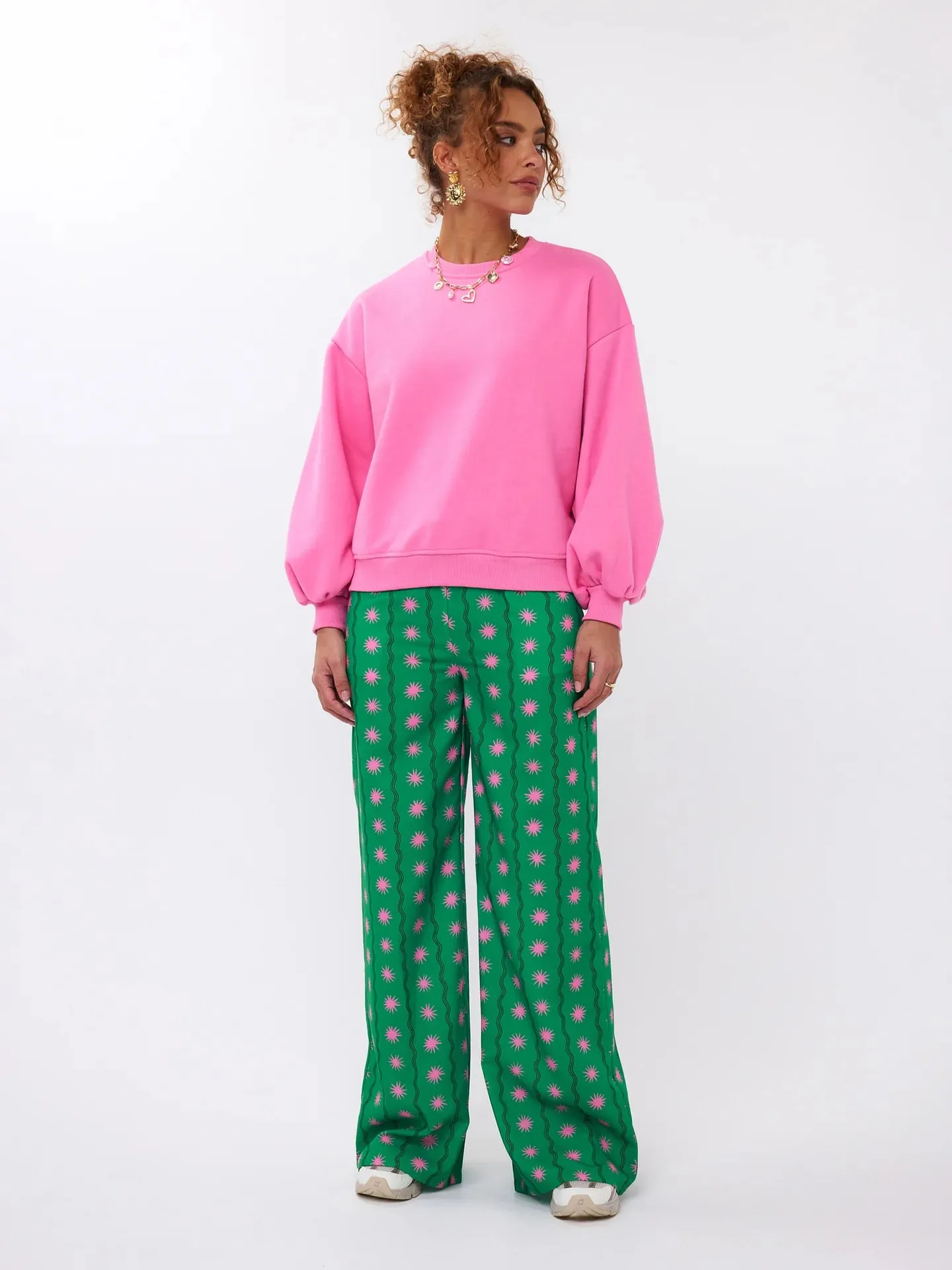 Ydence Sweater Floral pink