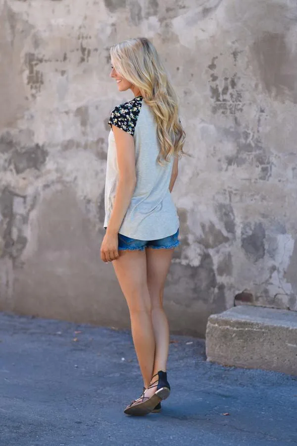 Yellow Floral Top
